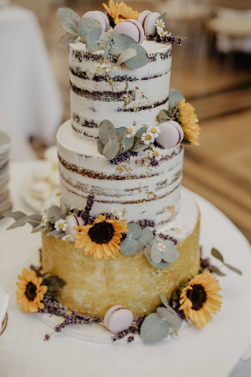 Hochzeitstorte Sonnenblumen