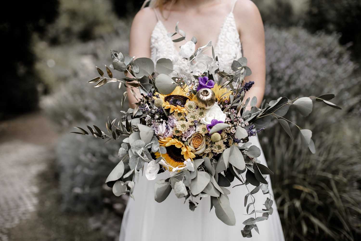 Brautstrauß Sonnenblumen